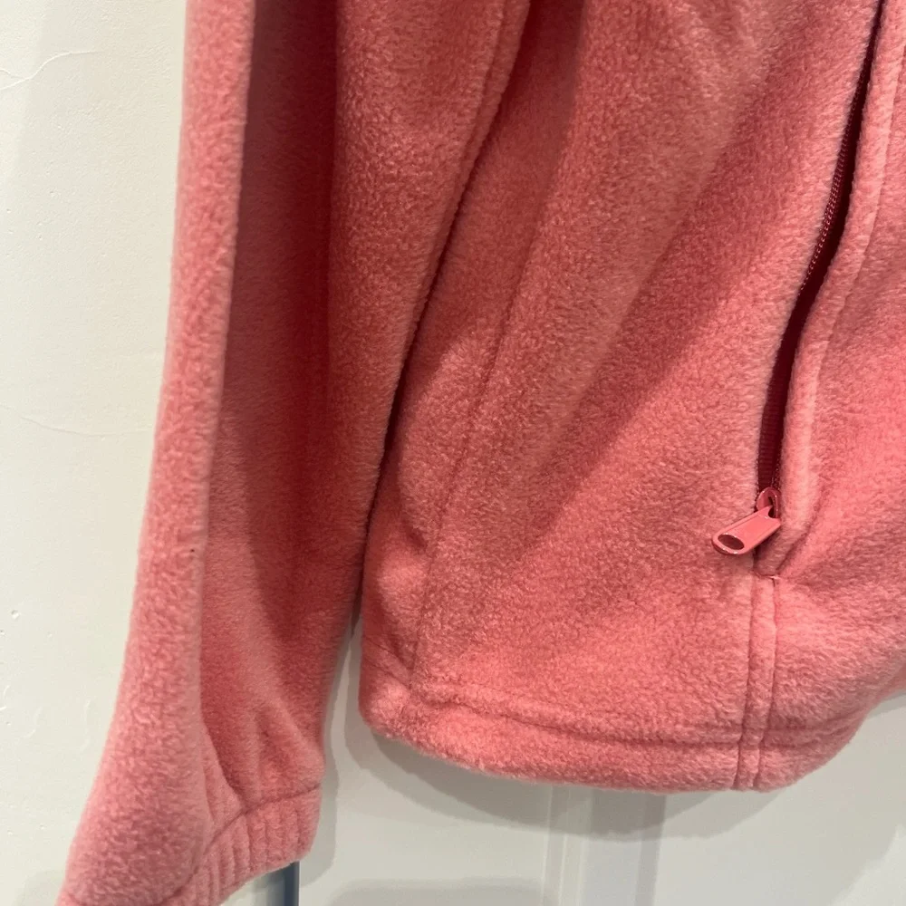 New! Columbia Pink Full-Zip Fleece! Cute and Cozy! - Picture 7 of 14